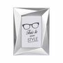 Voir la diapositive 2 : Paris Prix Cadre Photo Déco  Origami Frame  13x18cm Argent