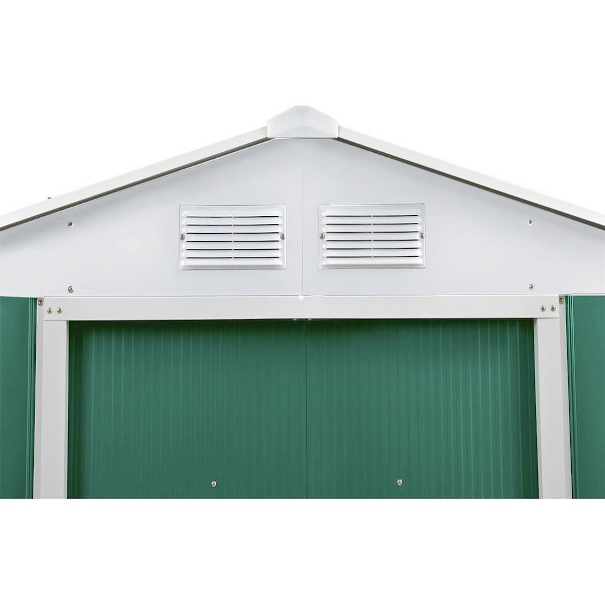 Habitat et Jardin Abri de jardin métal  Rosas  - 10,85 m² - Vert