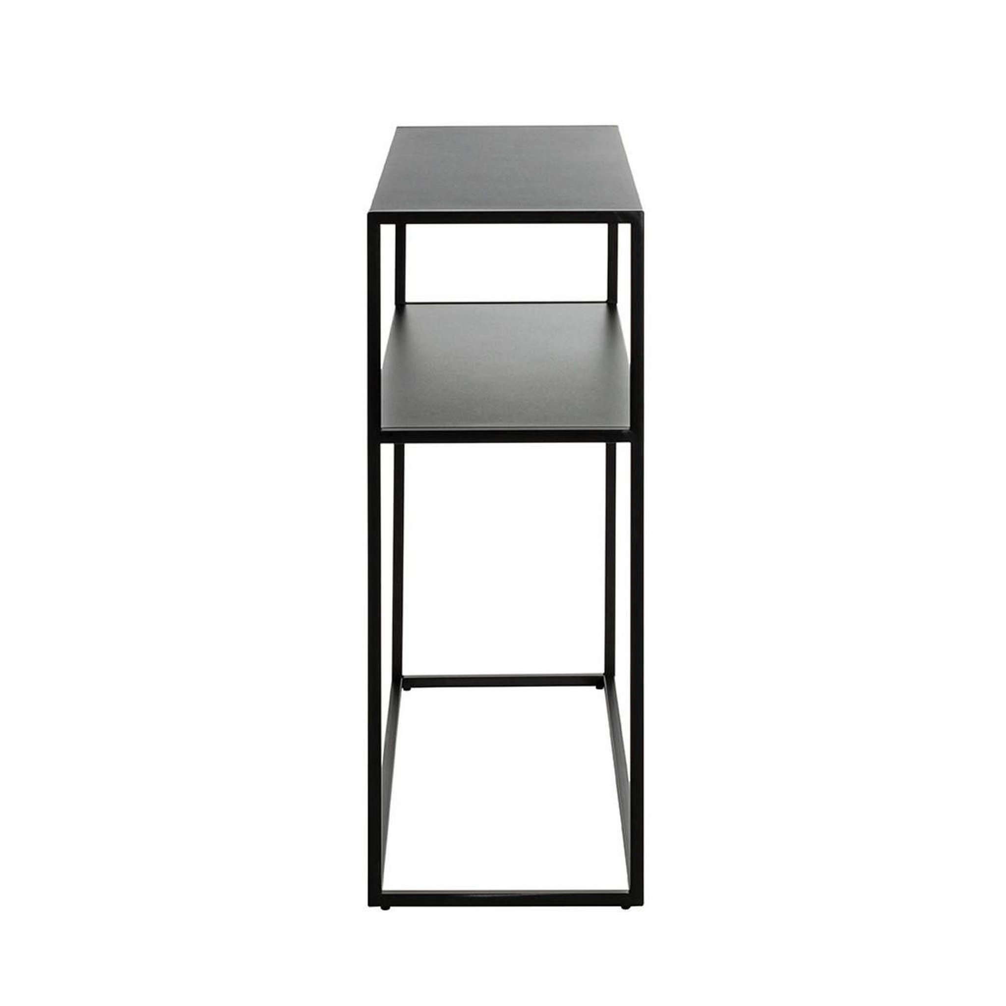 Voir la diapositive 3 : Paris Prix Console design en métal  soraya  80cm noir