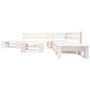 Voir la diapositive 2 : VIDAXL Salon de jardin palette 6 pcs Bois Blanc