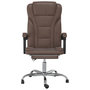 Voir la diapositive 3 : VIDAXL Fauteuil inclinable de bureau Marron Similicuir