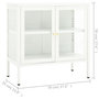 Voir la diapositive 6 : VIDAXL Buffet Blanc 70x35x70 cm Acier et verre