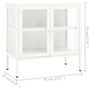 Voir la diapositive 6 : VIDAXL Buffet Blanc 70x35x70 cm Acier et verre