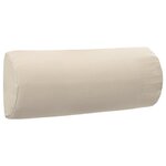VIDAXL Appui-tete de chaise longue Creme 40x7,5x15 cm Textilene