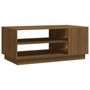 Voir la diapositive 2 : VIDAXL Table basse chêne marron 102x55x43 cm bois d ingénierie