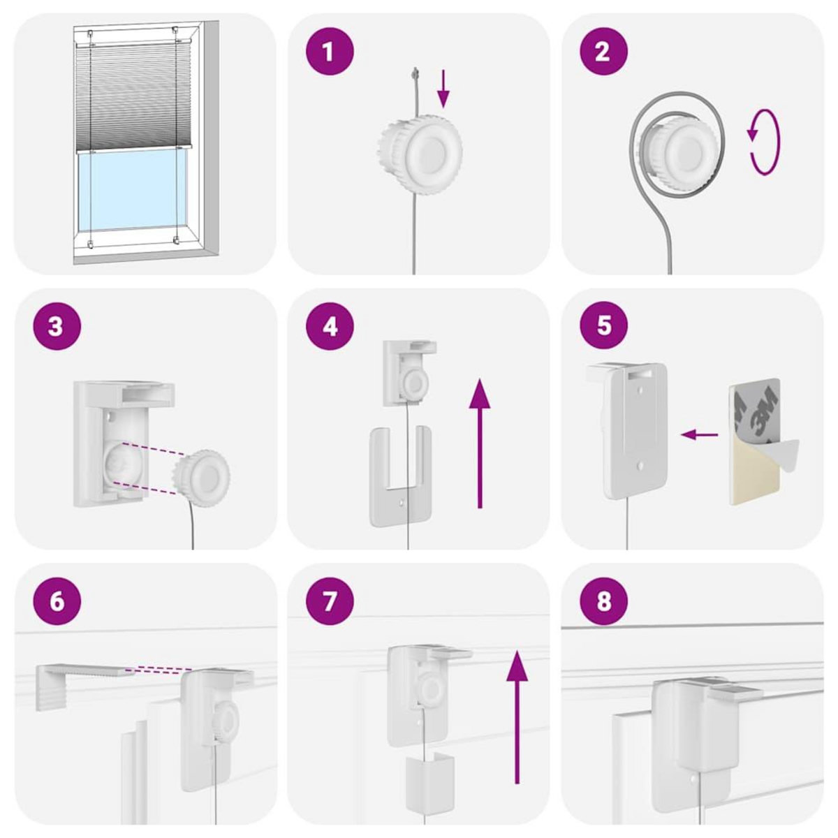 VIDAXL Store plisse rose 105x100 cm largeur du tissu 104,4cm polyester