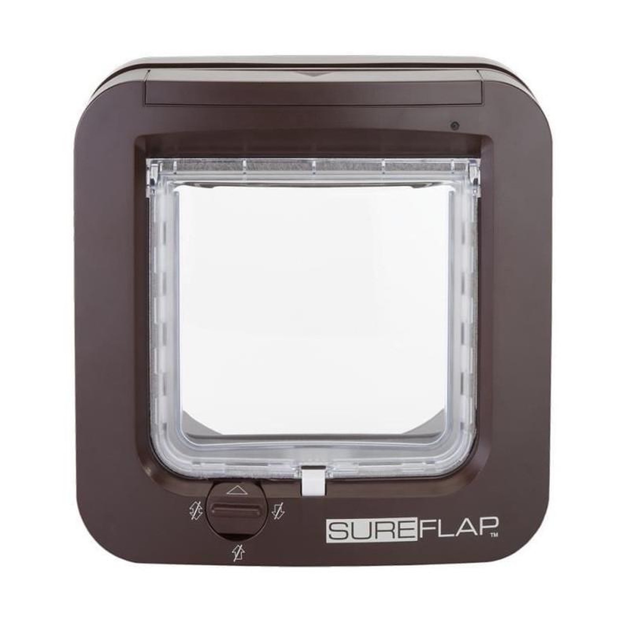 Voir la diapositive 2 : GENERIQUE SUREFLAP Chatiere a puce electronique marron