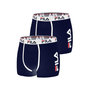 Voir la diapositive 1 : FILA Lot de 2 Boxers coton homme FU5040 Uni
