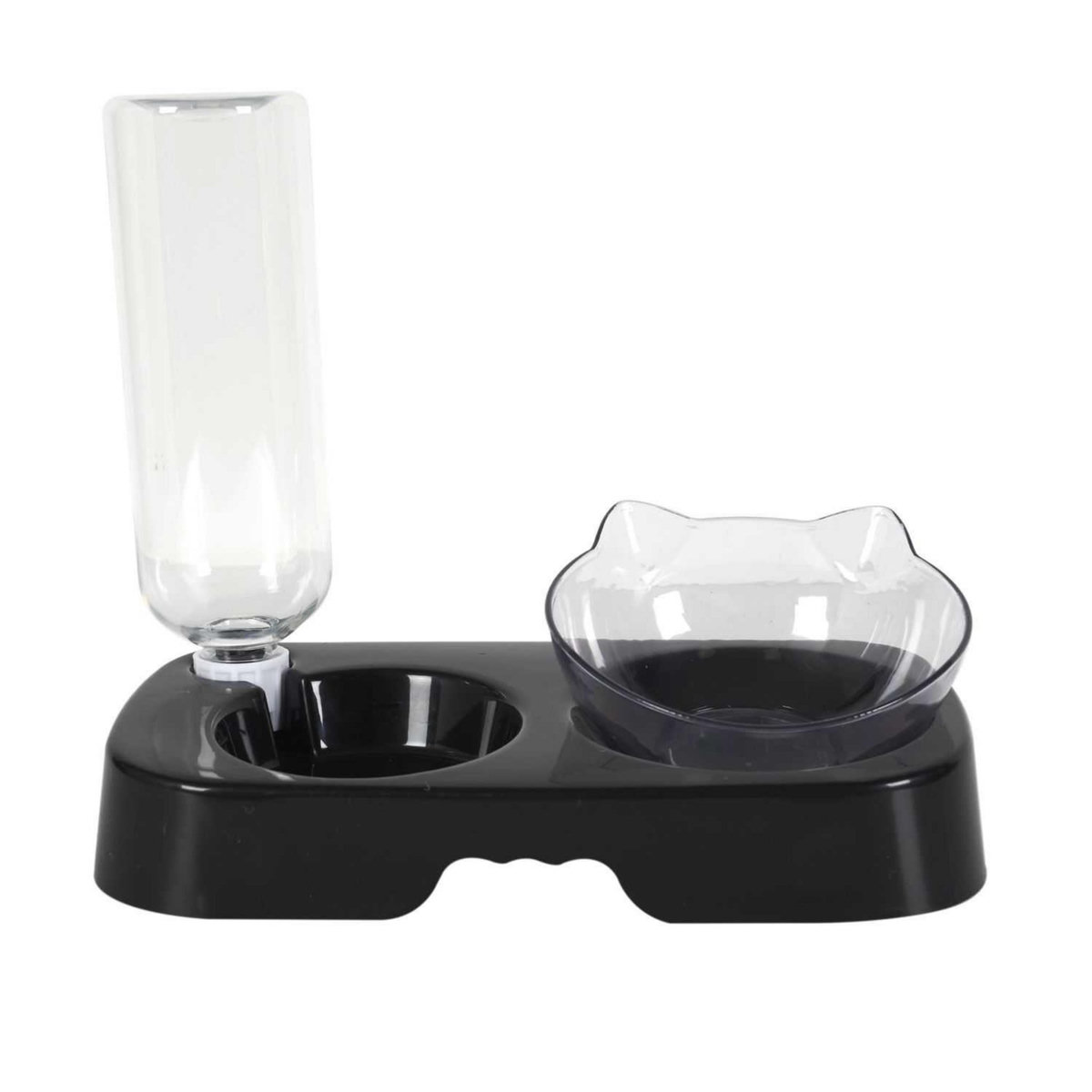 The concept Factory Gamelle et distributeur d'eau pour chat et chien - Noir