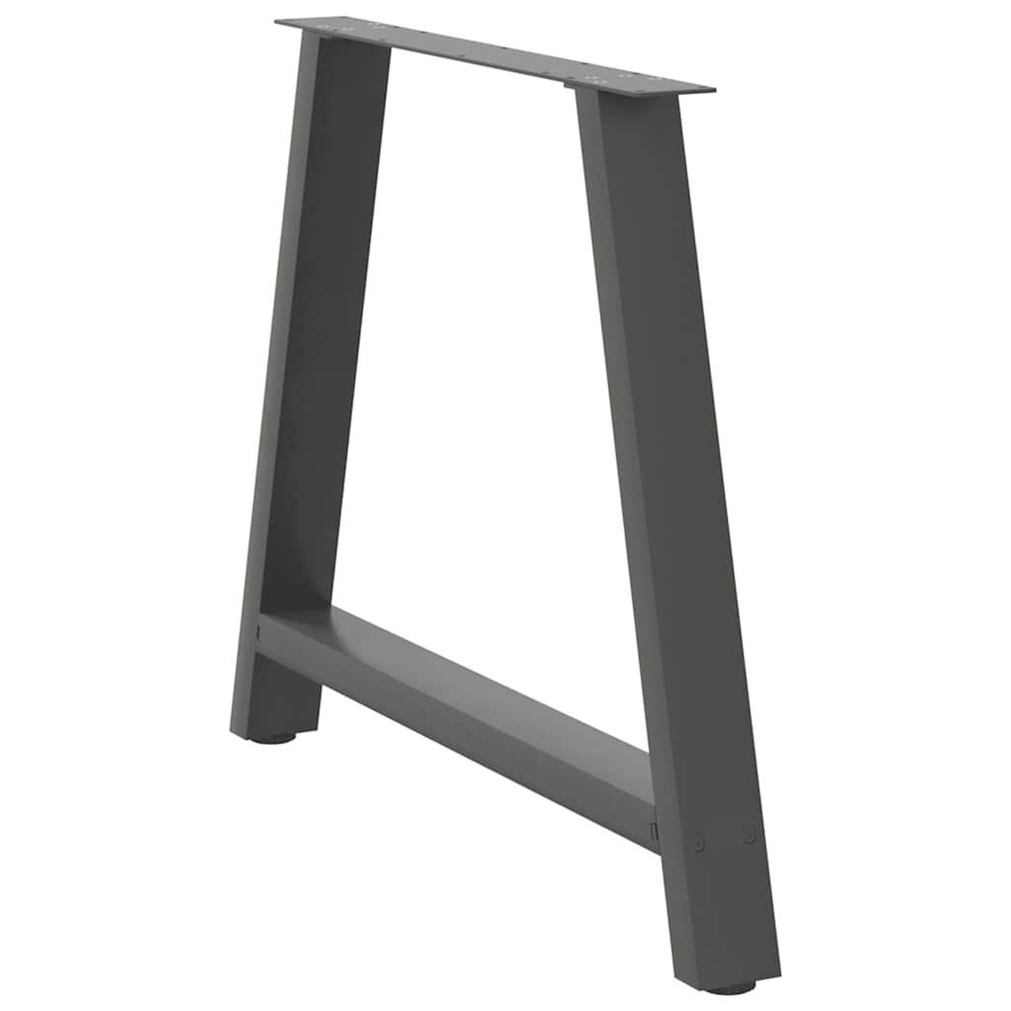 Voir la diapositive 4 : VIDAXL Pieds de table basse forme de A 2 pcs anthracite 100x(72-73) cm