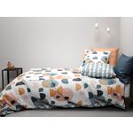 Home collection Parure housse de couette 100% coton 57fils -pontino reversible. Coloris disponibles : Rose