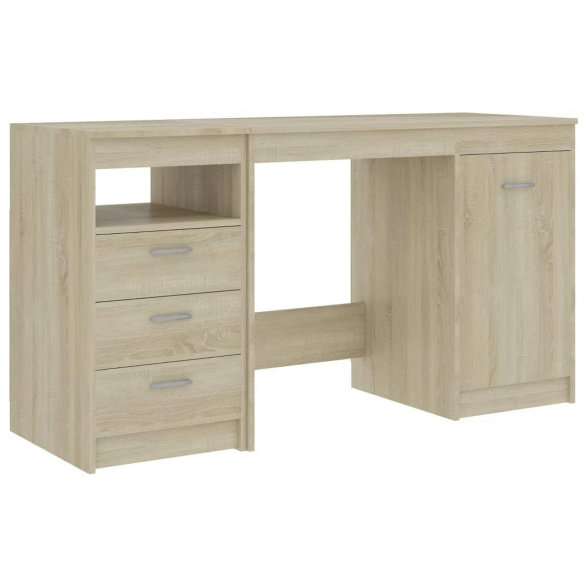 VIDAXL Bureau Chene sonoma 140x50x76 cm Bois d'ingenierie