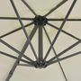 Voir la diapositive 5 : VIDAXL Parasol de jardin en porte-a-faux et poteau en aluminium sable