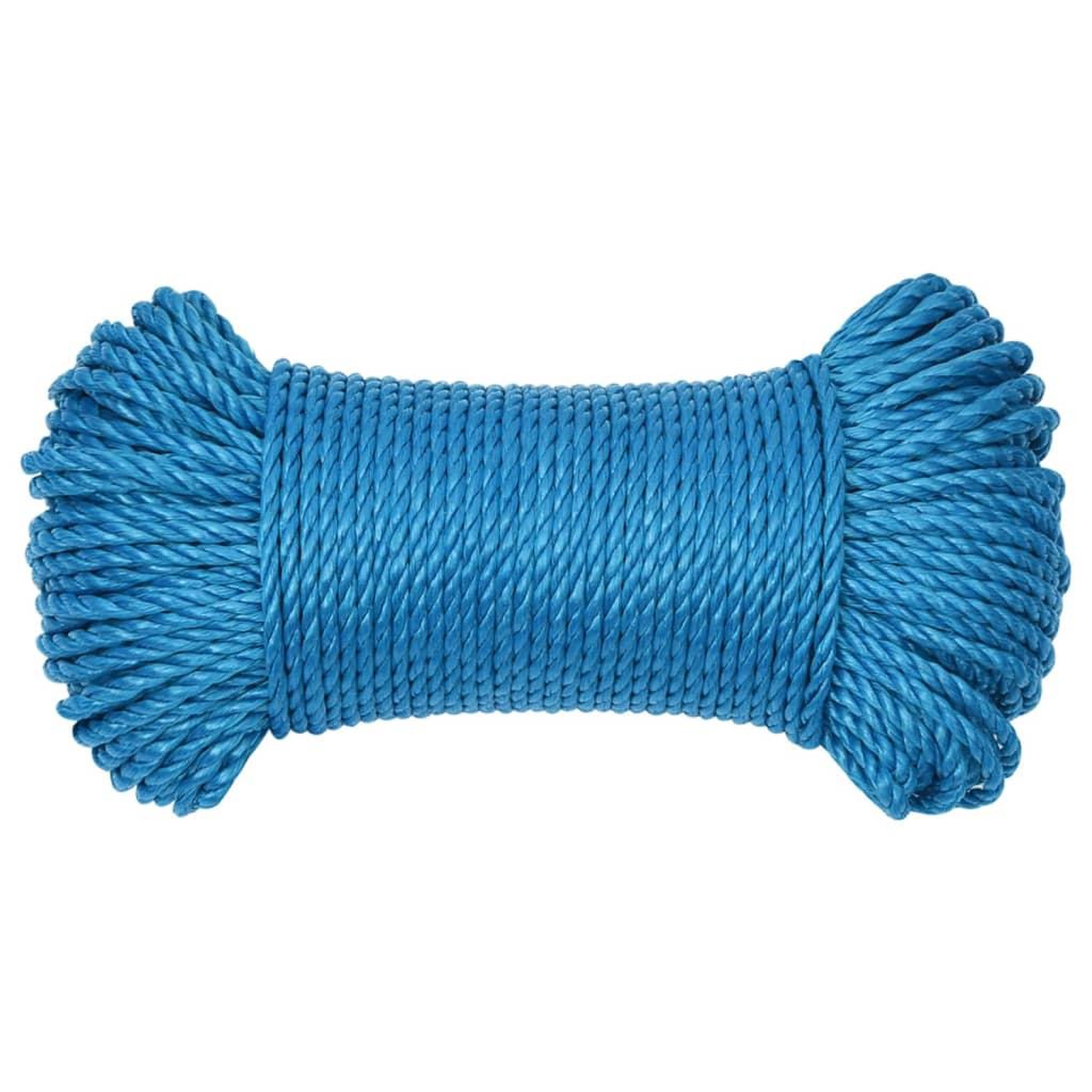Voir la diapositive 3 : VIDAXL Corde de travail Bleu 6 mm 250 m Polypropylene