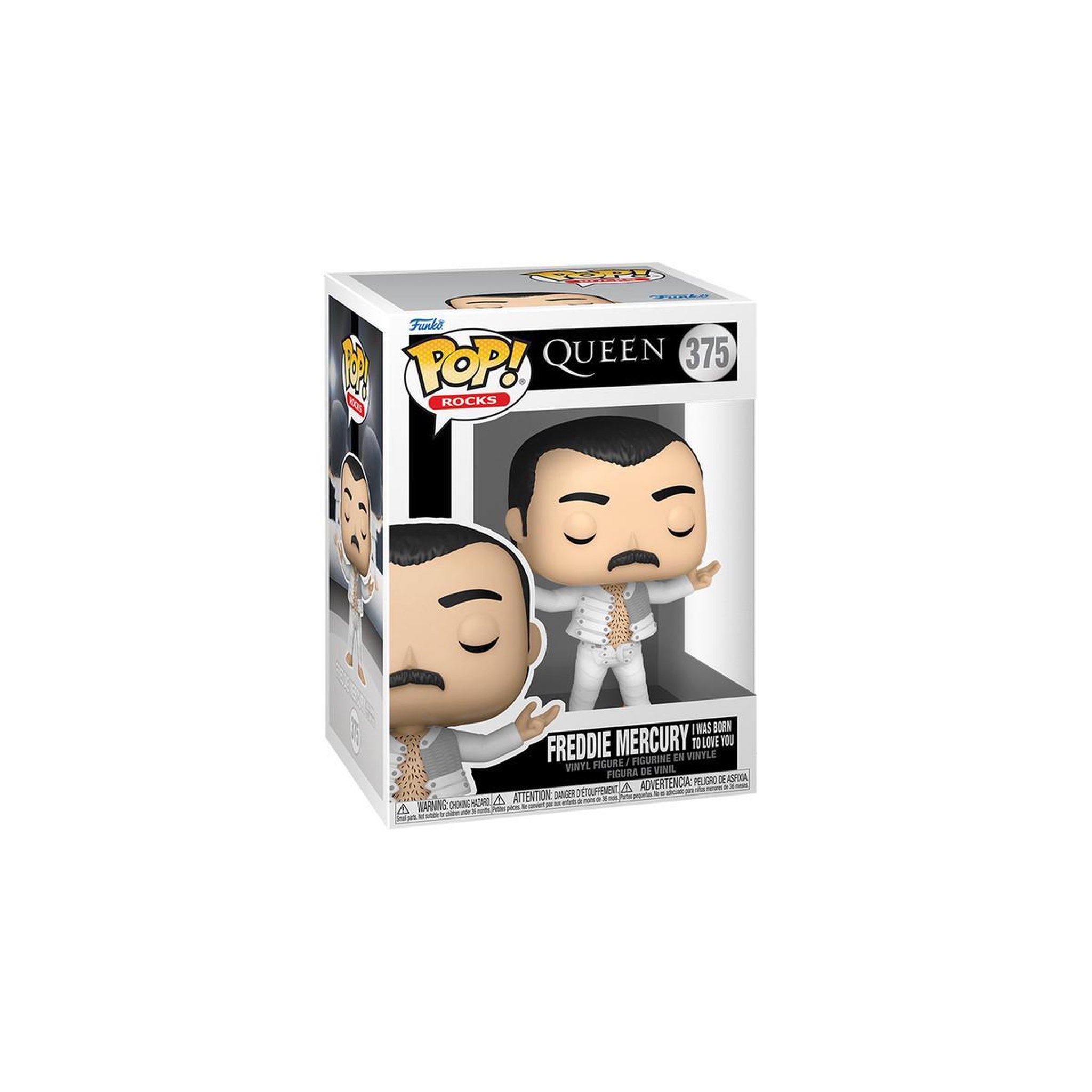 Voir la diapositive 3 : Funko Figurine Funko Pop Rocks Queen Freddie Mercury I was born to love you