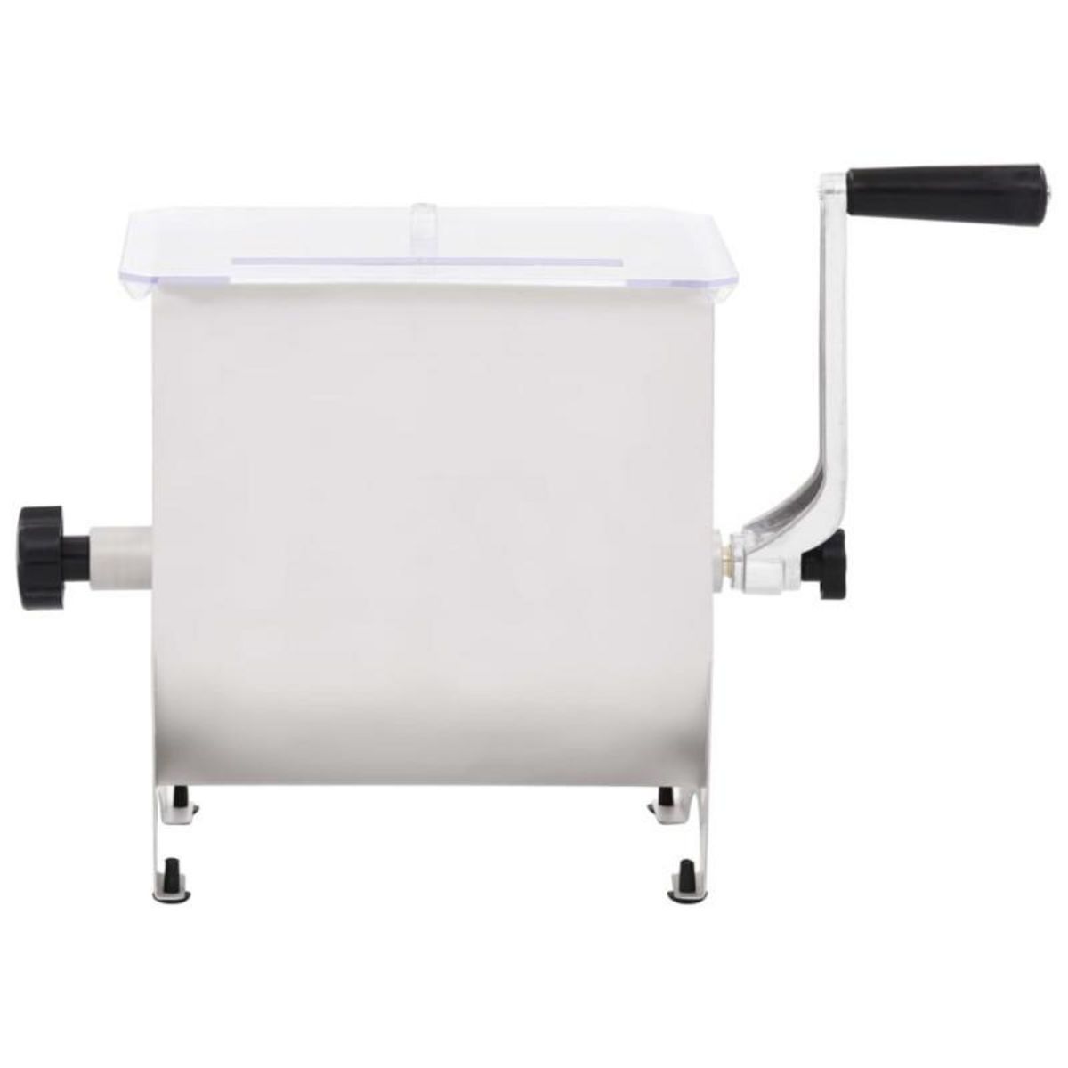 VIDAXL Mélangeur de viande manuel avec couvercle Argenté Inox