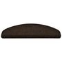 Voir la diapositive 5 : VIDAXL Tapis d'escalier autocollants 15pcs Marron 65x21x4cm Aiguillete