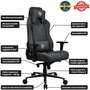 Voir la diapositive 4 : AROZZI Chaise gaming Vernazza Soft Fabric Dark Grey
