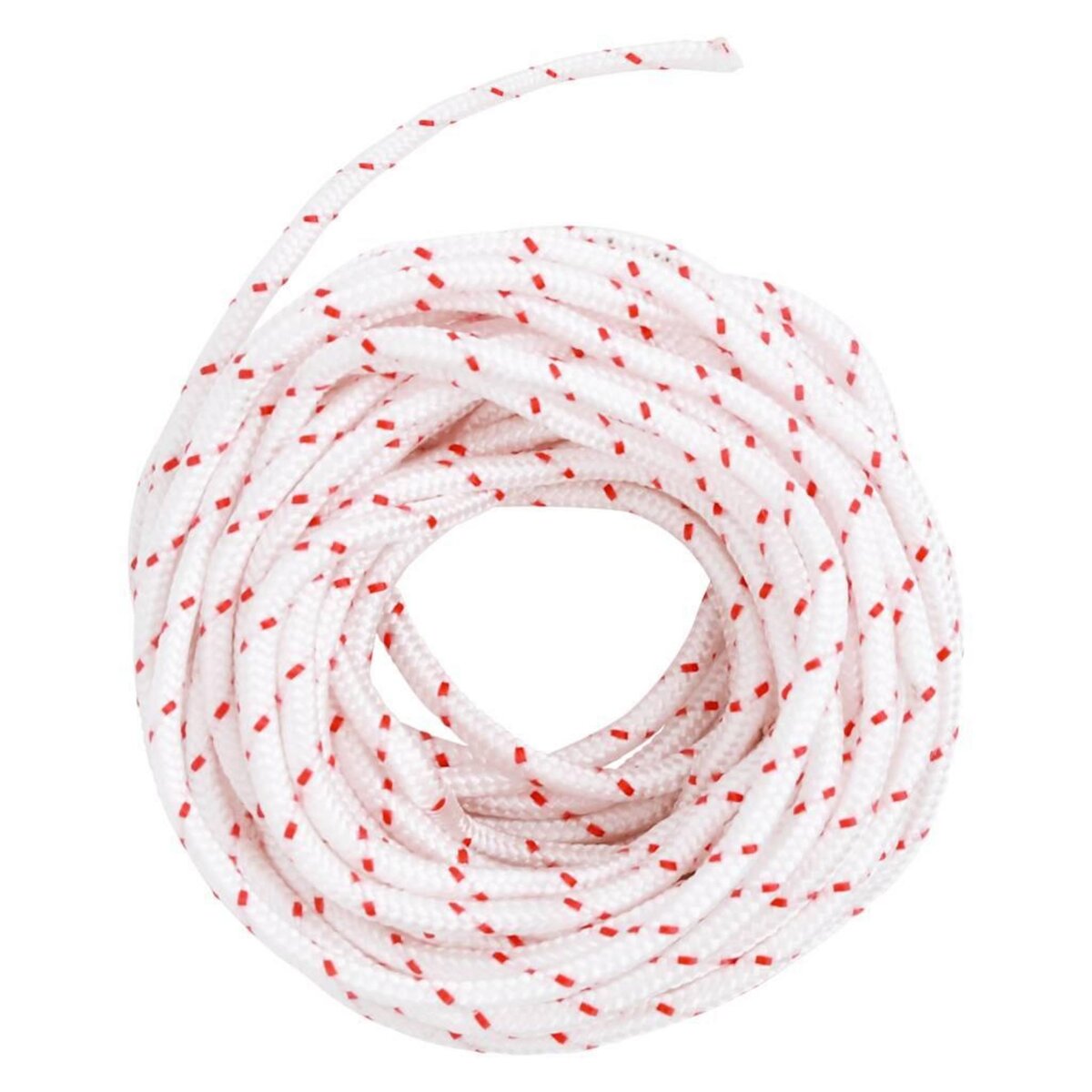VIDAXL Cordon de demarrage a tirer blanc et rouge Ø5 mm 10 m nylon
