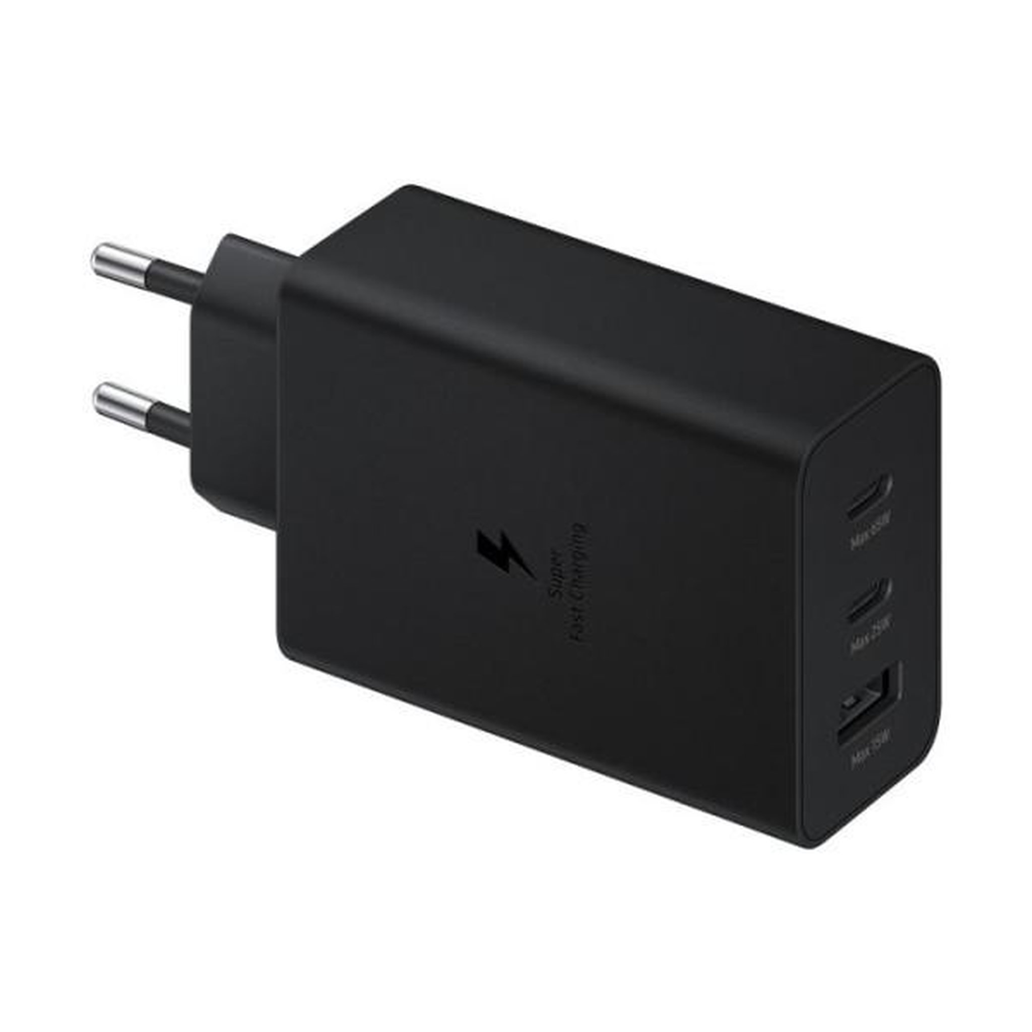 Samsung Adaptateur secteur Trio 65W - 2 x USB-C - 1 x USB-A - Noir - sans câble