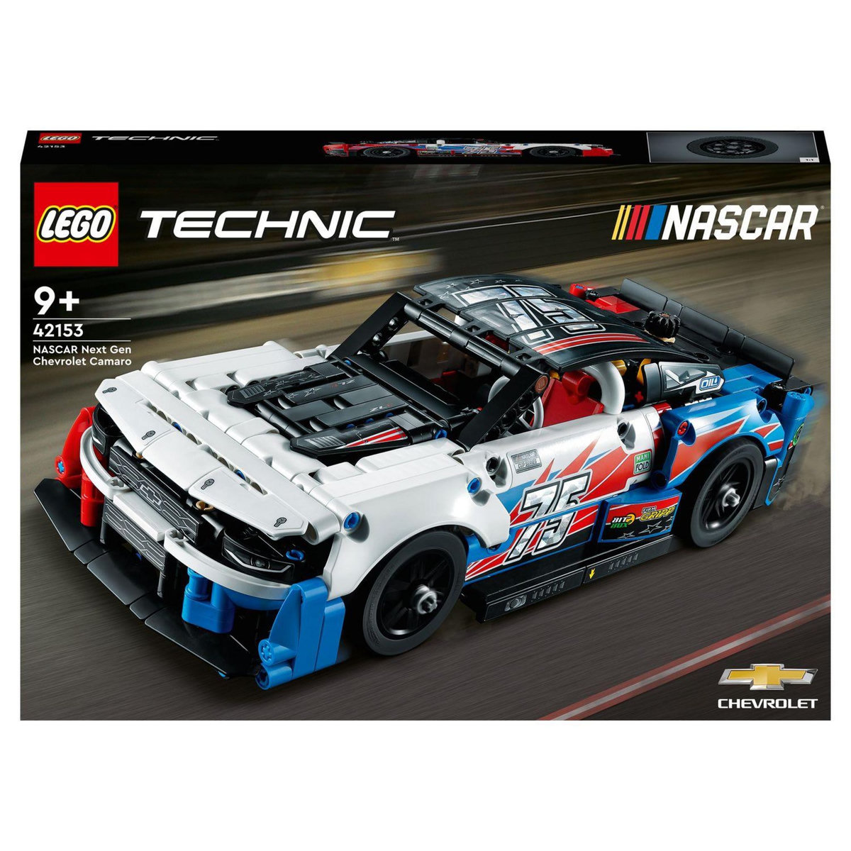 LEGO Technic 42153 - Chevrolet Camaro ZL1 NASCAR Next Gen, Kit de Maquette de Voiture, Collection, Jouet de Véhicule de Course, Construction Automobile de Sport