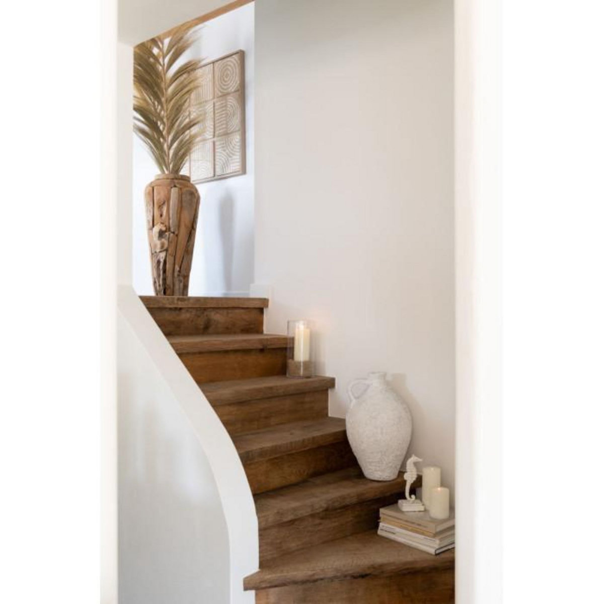 Paris Prix Vase Déco en Teck  Scot  92cm Naturel