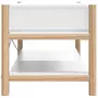 VIDAXL Table basse Blanc 82x48x45 cm Bois d'ingenierie