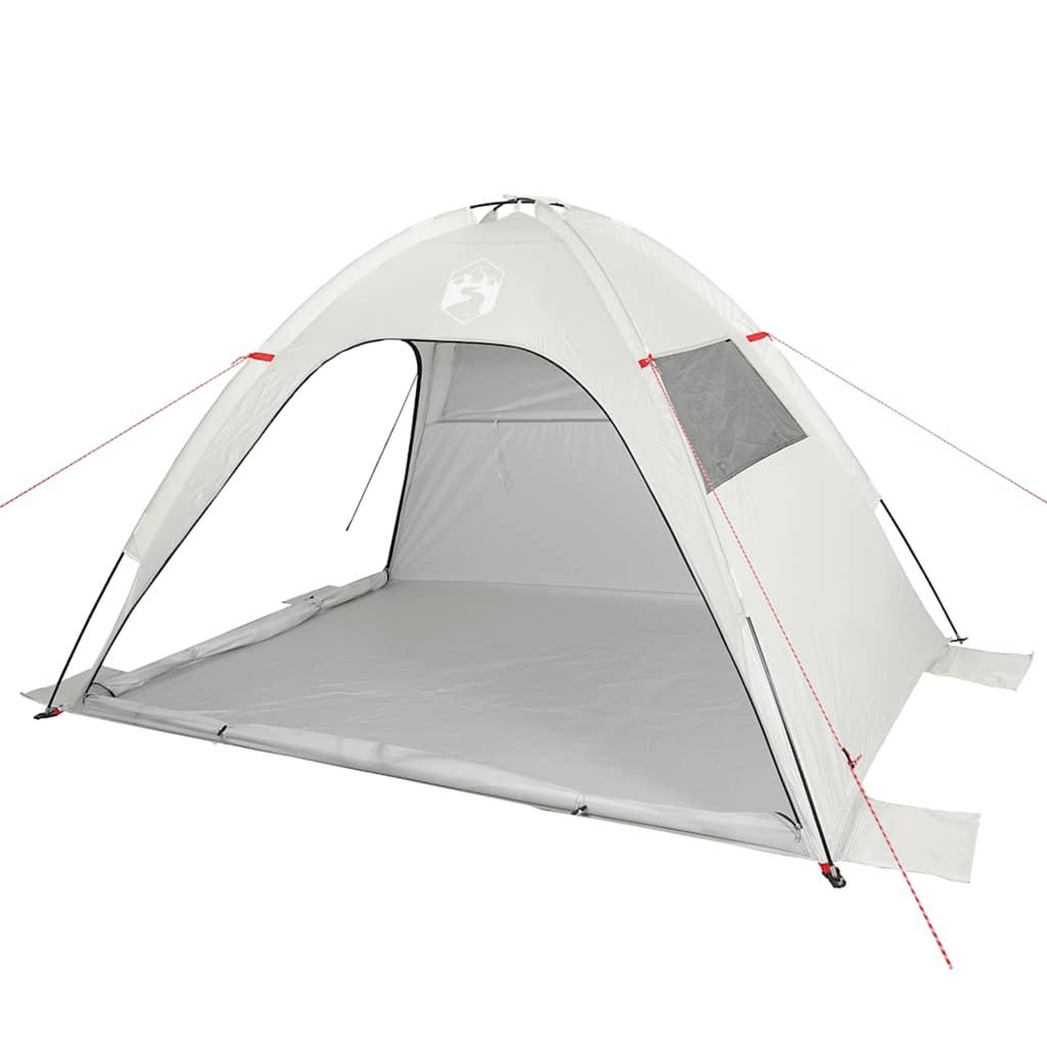 Voir la diapositive 4 : VIDAXL Tente de plage gris impermeable