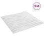 Voir la diapositive 3 : VIDAXL Panneaux muraux 48 pcs blanc 50x50 cm XPS 12 m^2 pierre