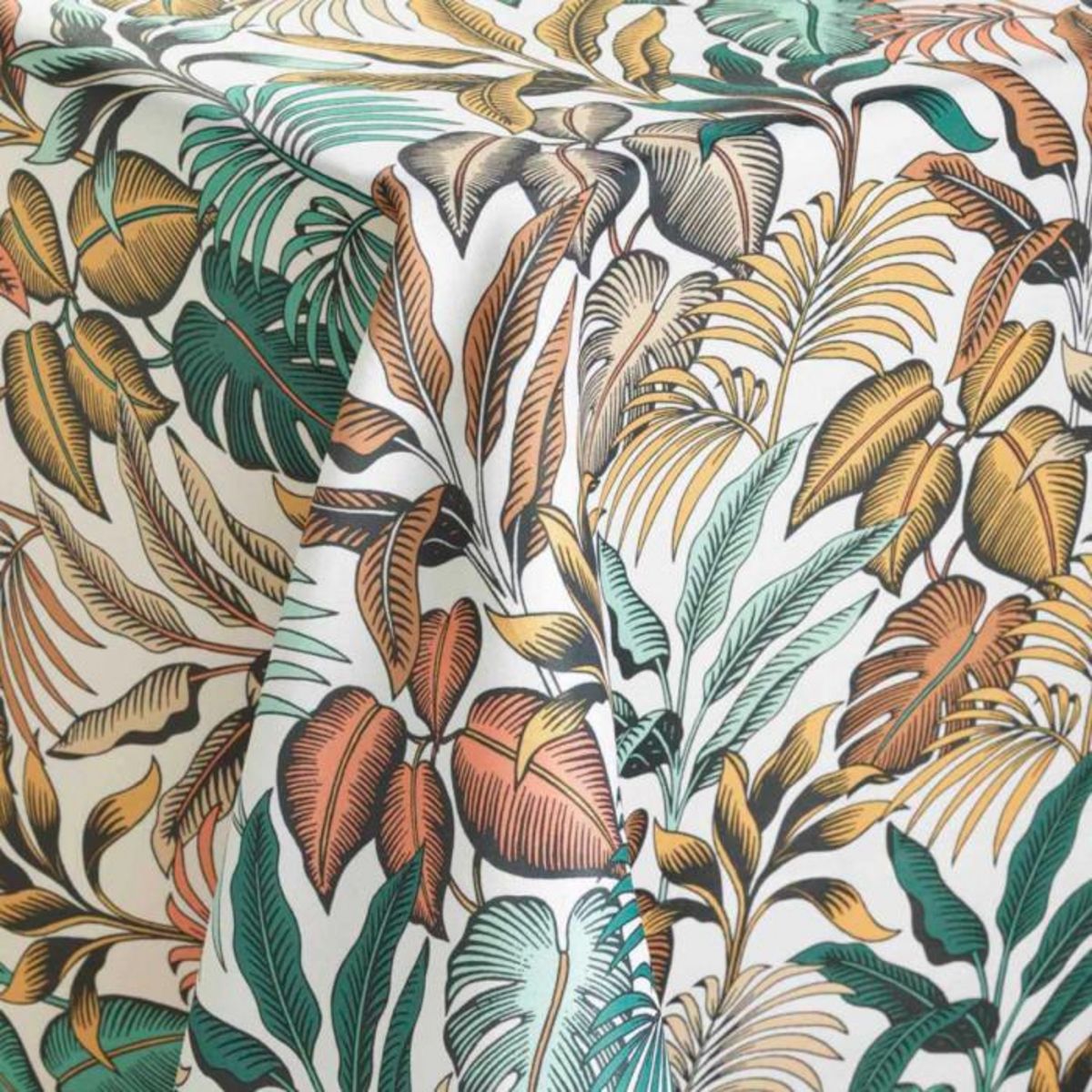 Paris Prix Nappe Antitache Imprimé  Stylis  145x240cm Jaune