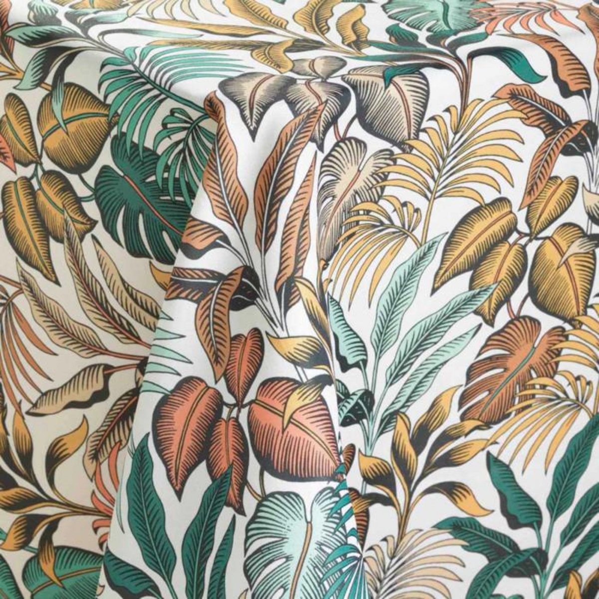 Paris Prix Nappe Antitache Imprimé  Stylis  145x240cm Jaune