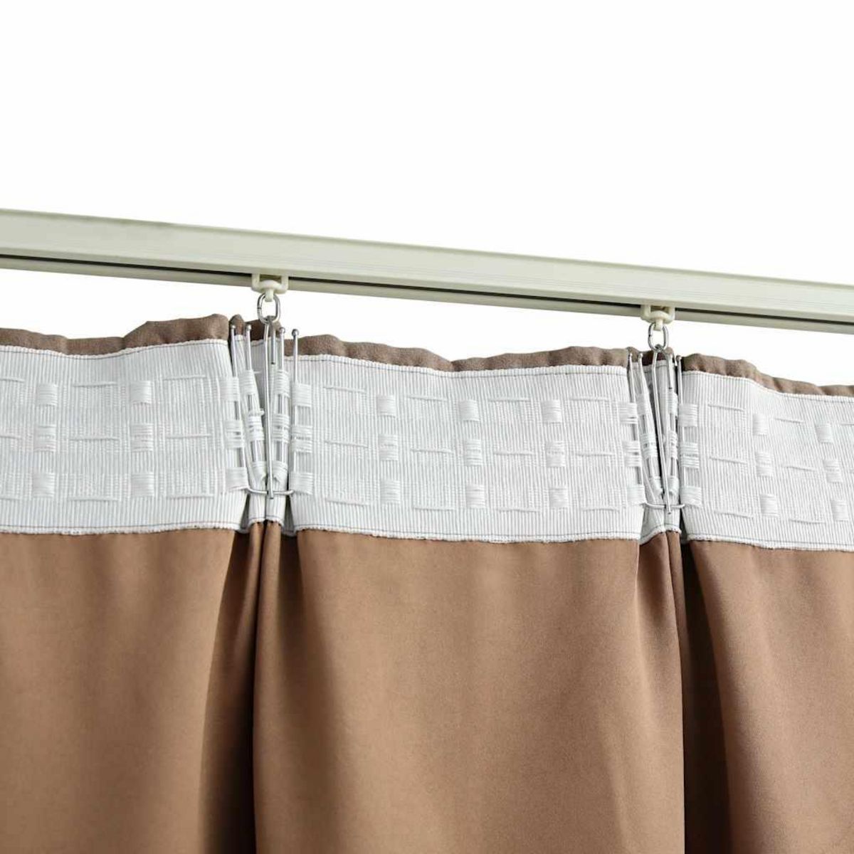 VIDAXL Rideaux occultants avec crochets 2 pcs Taupe 140x245 cm