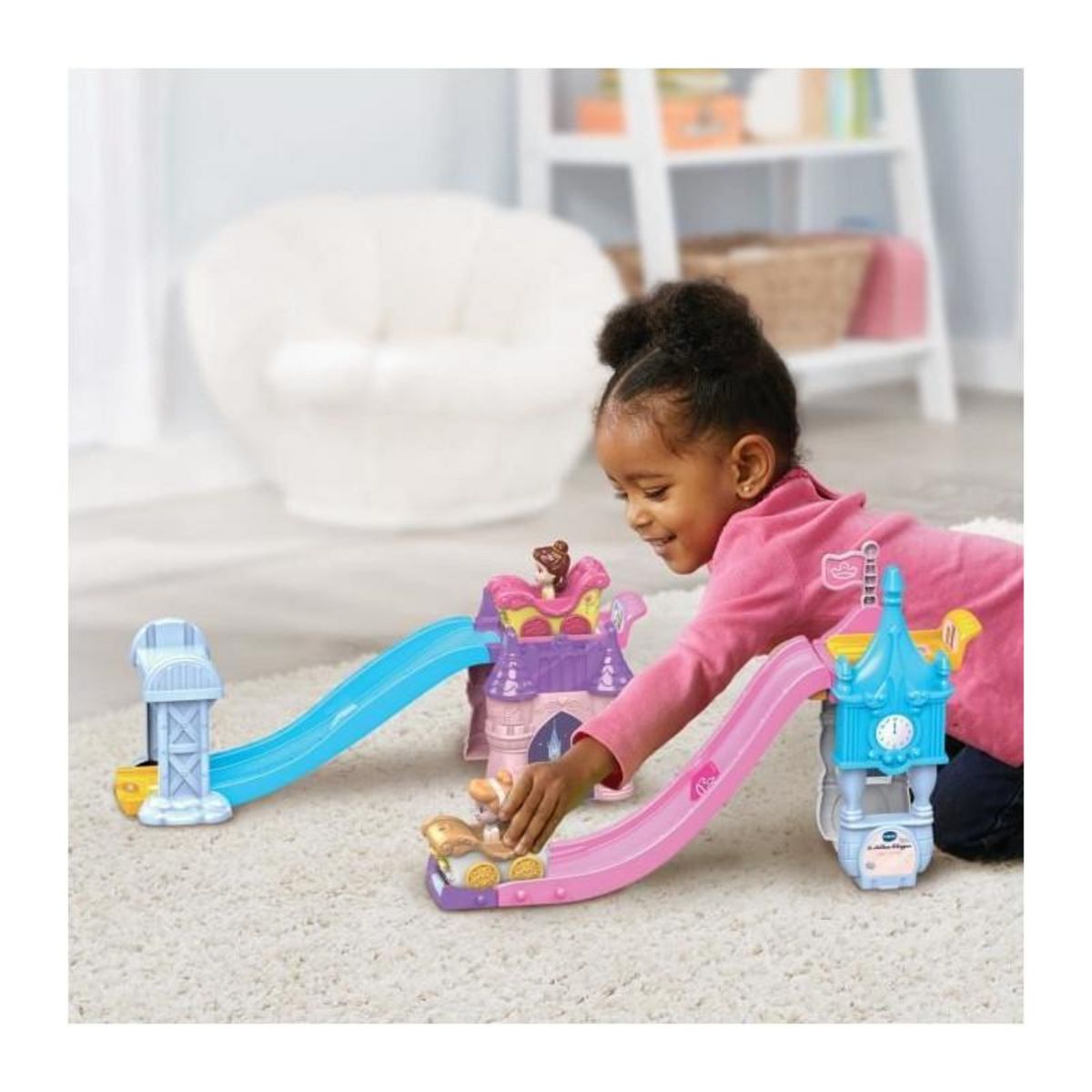 VTECH VTECH TUT TUT BOLIDES DISNEY PRINCESSES - CHÂTEAU - TOBOGGAN ENCHANTÉ (+ LE CARROSSE MARIAGE ENCHANTÉ DE CENDRILLON)