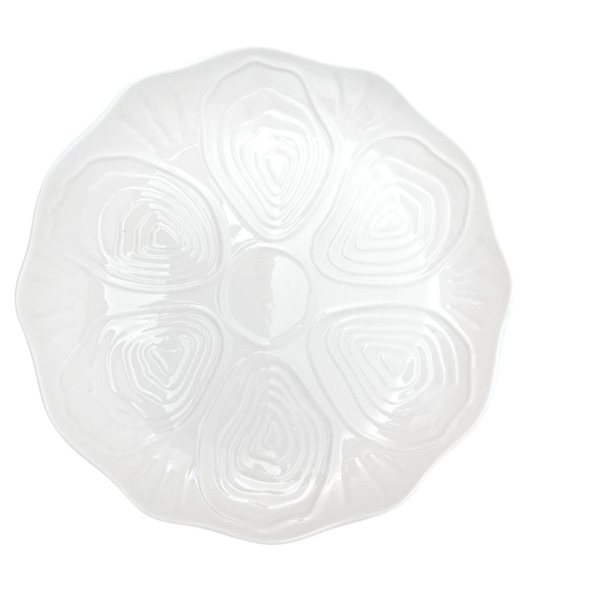 Assiette porcelaine huitre 23 cm