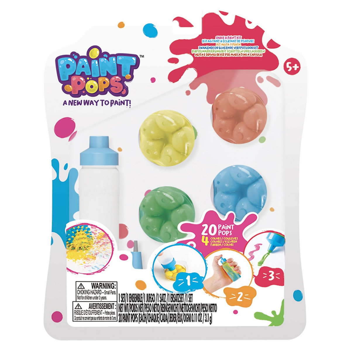 SPLASH TOYS Peinture - Paint Pops kit agitant et éclatant de peinture  