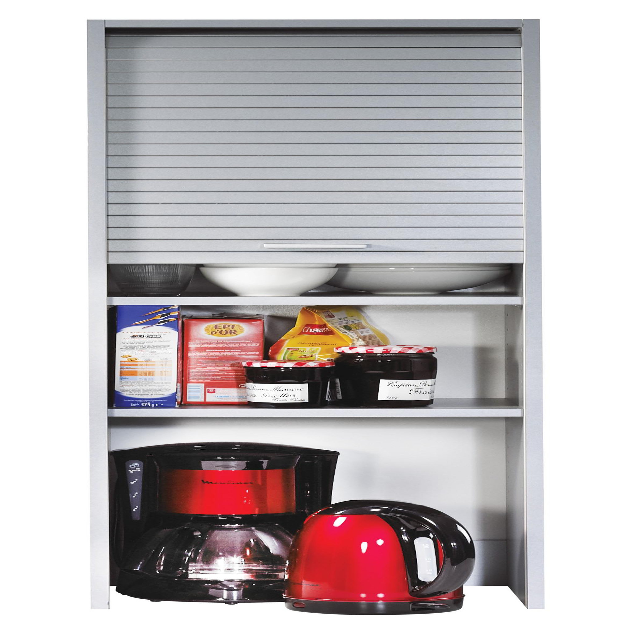 Voir la diapositive 1 : Rangement à rideau cuisine H 123.6 cm - COOK
