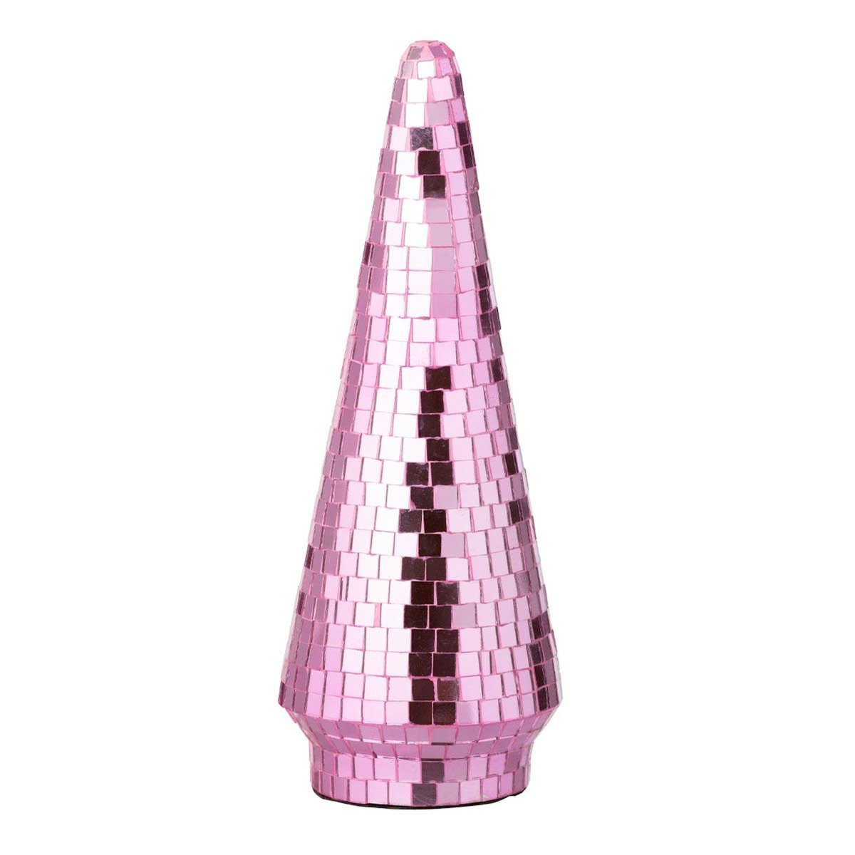 Paris Prix Arbre Disco en Verre  Miroir  33cm Rose
