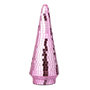 Voir la diapositive 1 : Paris Prix Arbre Disco en Verre  Miroir  33cm Rose