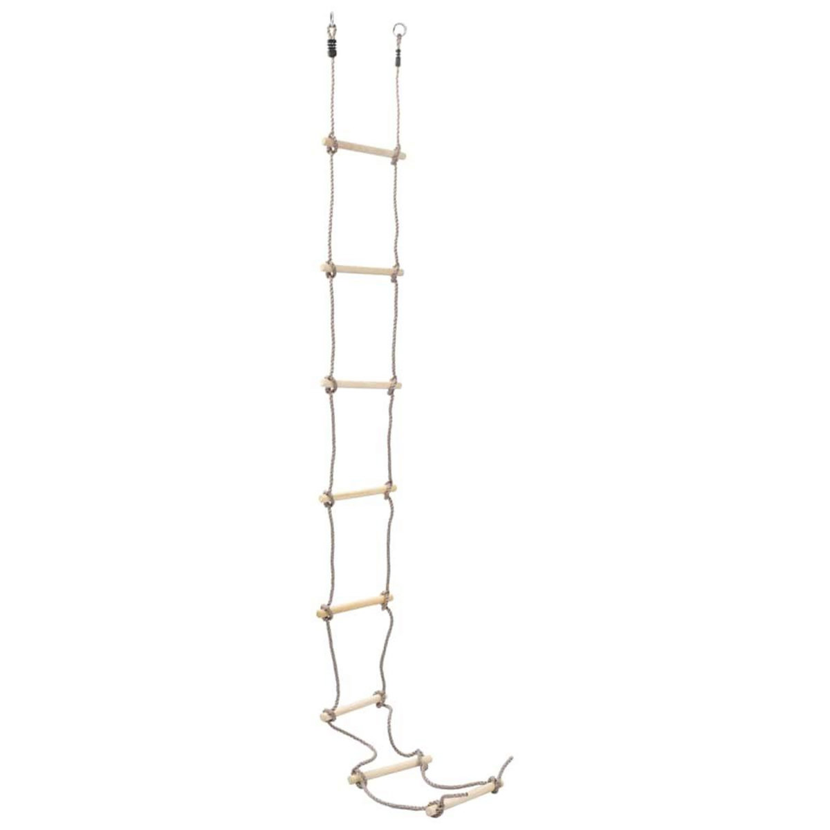 VIDAXL Echelle de corde pour enfants 290 cm Bois