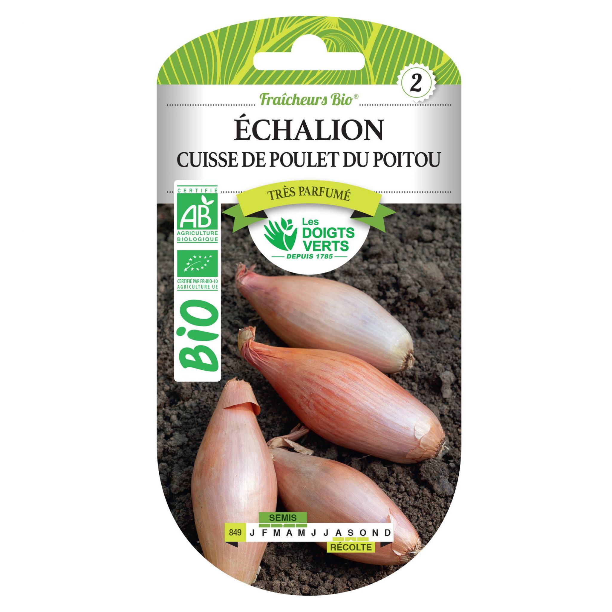 LES DOIGTS VERTS Graines échalion Cuisse de Poulet du Poitou BIO Les Doigts Verts