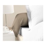 LOVELY HOME LOVELY HOME Lot de 2 Taies de Traversin 100% coton 85x185 cm - Beige