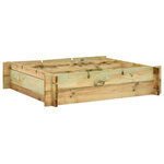 VIDAXL Lit sureleve 90 x 90 x 20 cm Bois impregne