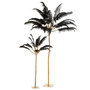 Voir la diapositive 2 : Paris Prix Arbre Déco en Métal  Plumes  190cm Or & Noir