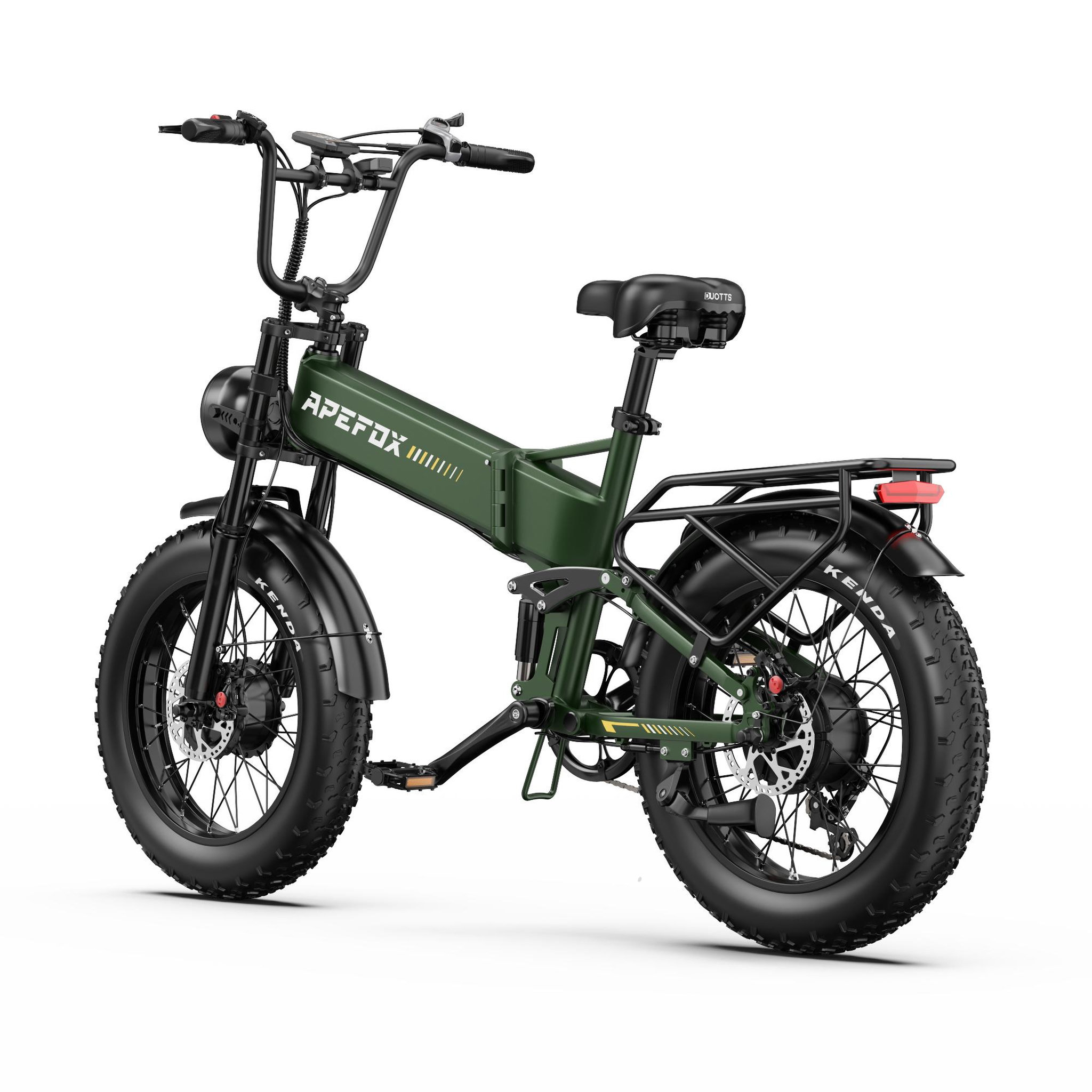 Voir la diapositive 5 : APEFOX Vélo électrique pliable apefox rh20 à gros pneus, 48 ​​v, 22,5 ah, vert