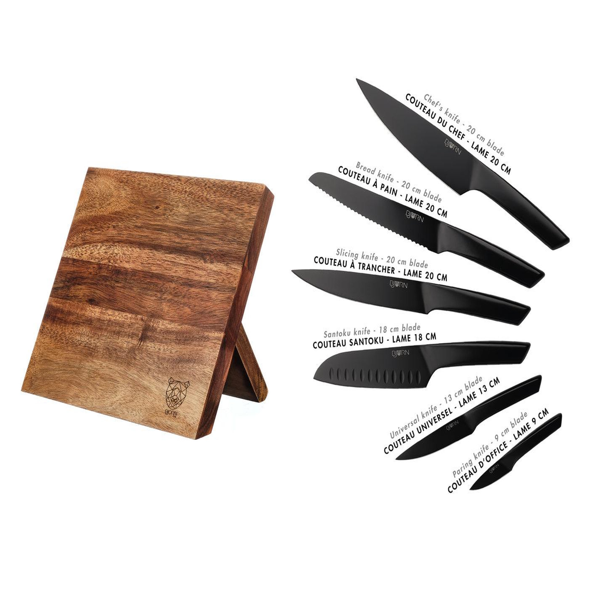 Voir la diapositive 3 : BJORN Bloc couteaux de cuisine jensen vantaa - 7 pièces