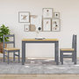 Voir la diapositive 3 : VIDAXL Chaises a manger lot de 2 Panama gris bois massif de pin