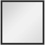 Voir la diapositive 1 : HOMCOM Miroir mural carré dim. 50L x 50H cm cadre bois noir