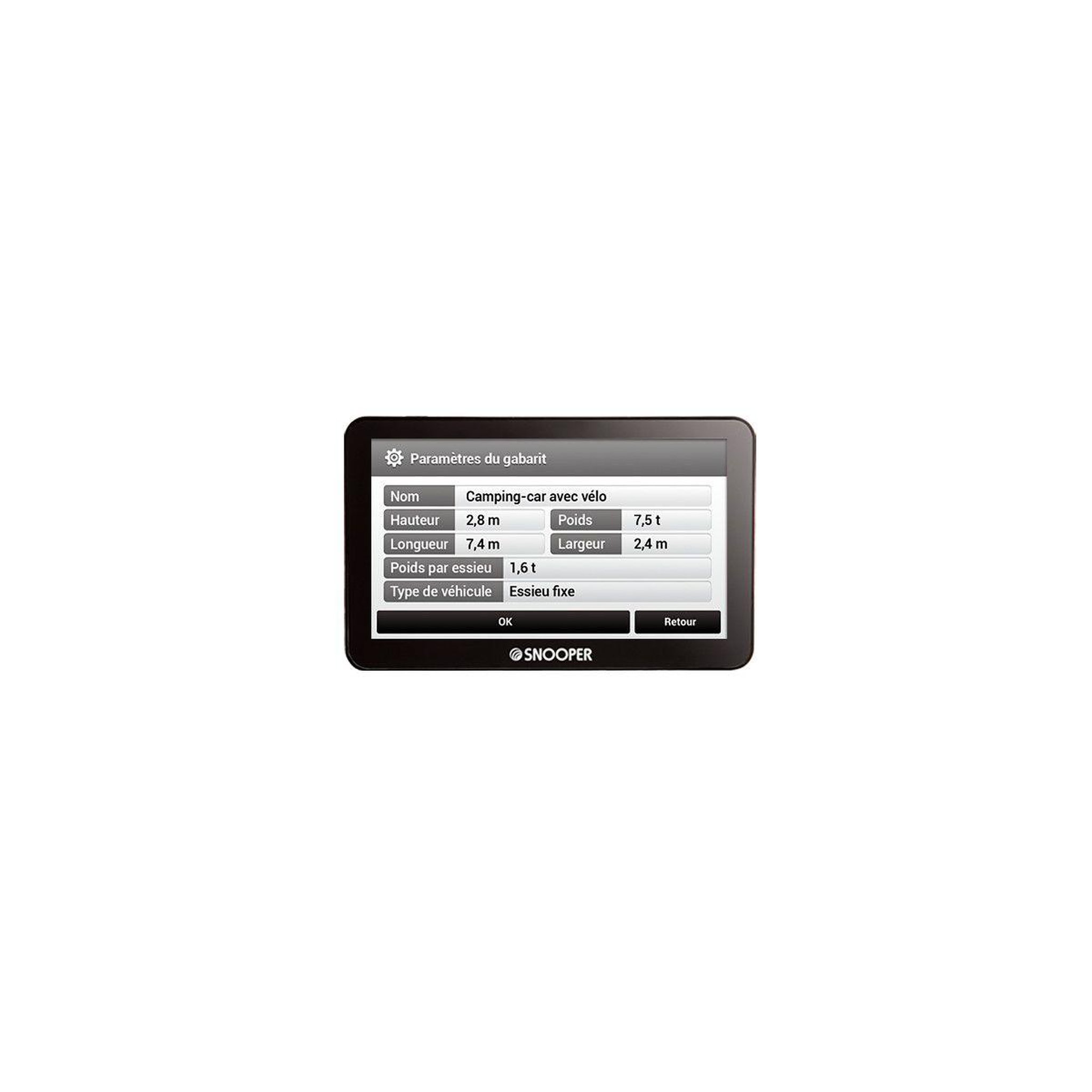 Voir la diapositive 2 : SNOOPER GPS Truckmate PL6600 7pouces