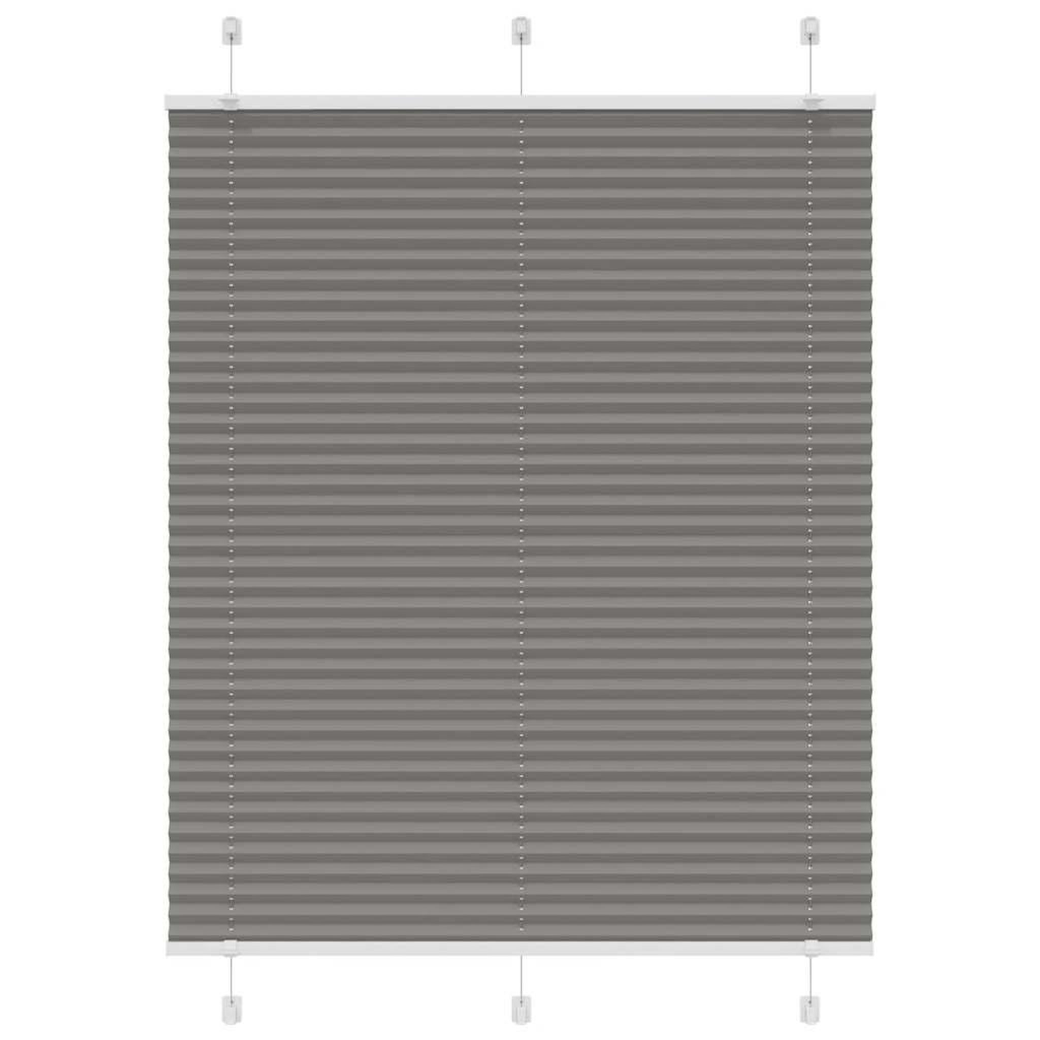 Voir la diapositive 2 : VIDAXL Store plisse anthracite 105x100 cm largeur du tissu 104,4 cm