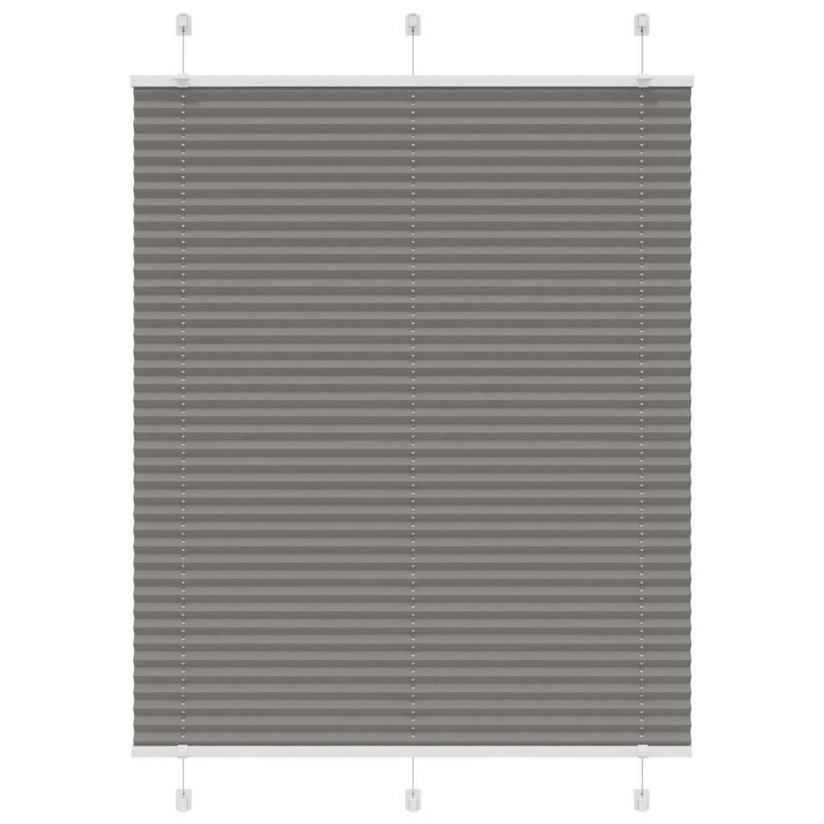 VIDAXL Store plisse anthracite 105x100 cm largeur du tissu 104,4 cm